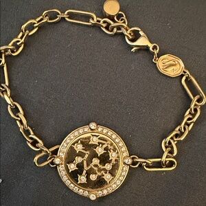 Gold Zodiac Charm Bracelet Sagitarius